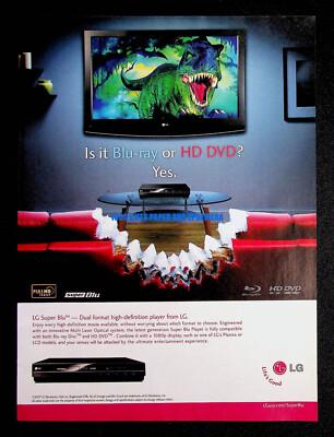 LG Super Blu Blu-Ray Player 2008 Trade Print Magazine Ad Poster ADVERT