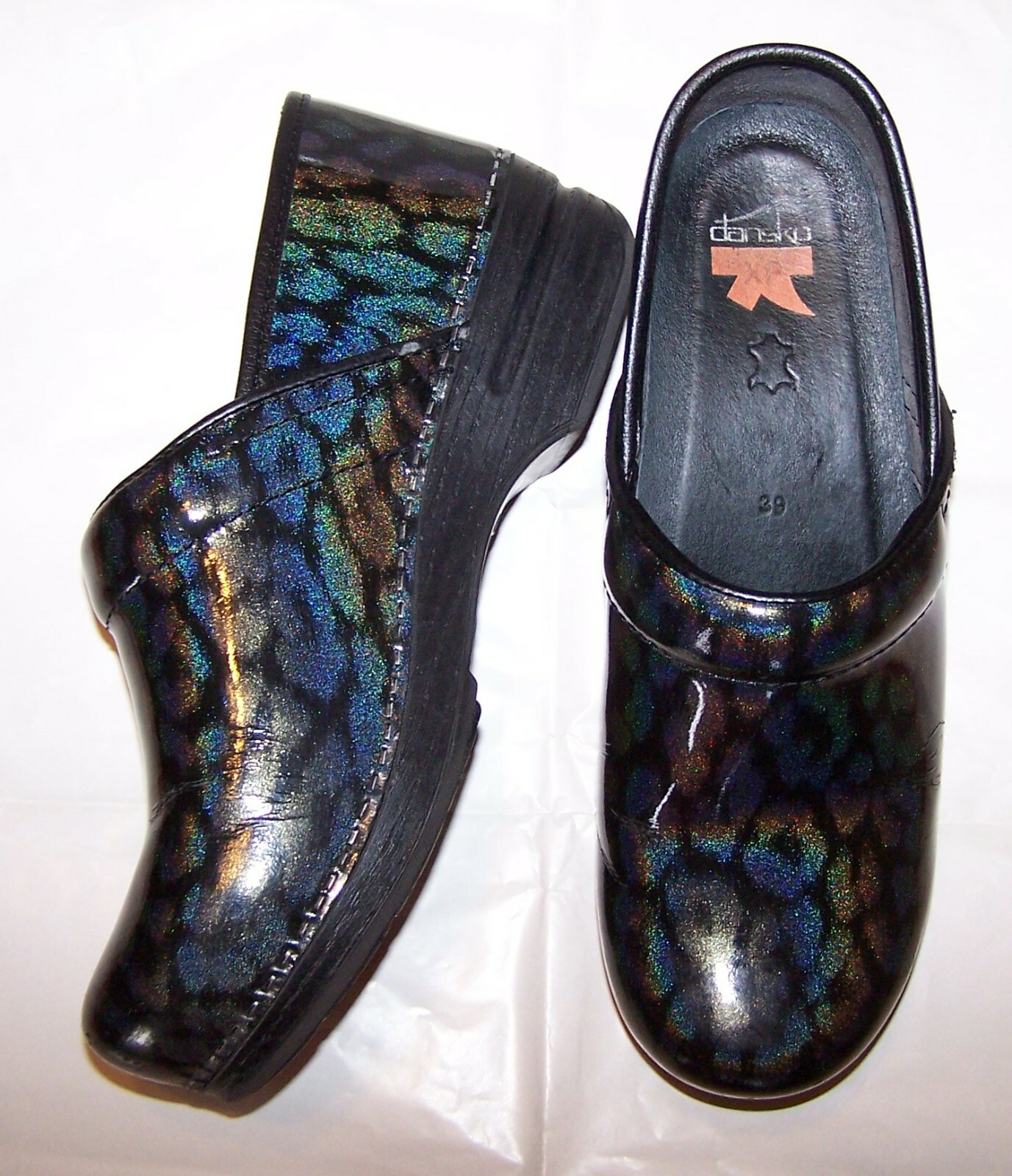 dansko wildflower patent leather