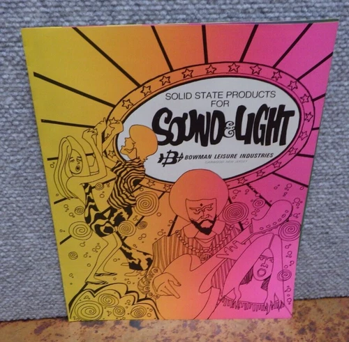 VTG Bowman Leisure Industries Sound & Light Pamphlet Brochure Flyer Strobe C2
