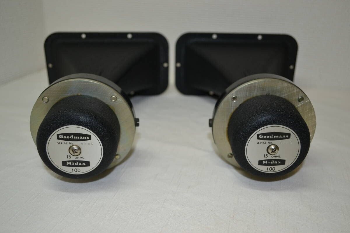 Goodmans Midax 100 Horn Speakers Unit 15Ω Pair USED JP Goodmans Midax 100 Horn Speakers Unit 15Ω Pair USED JP