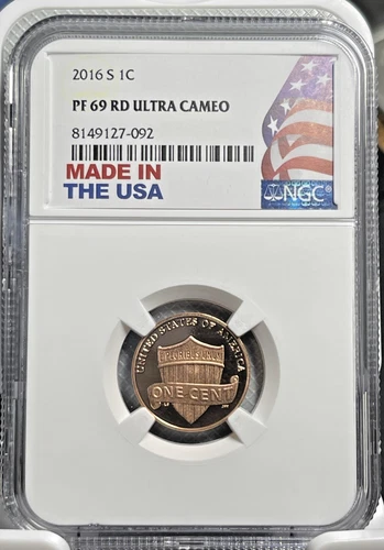 2016 S Lincoln Penny NGC PF69 RD Ultra Cameo Made In USA Holder