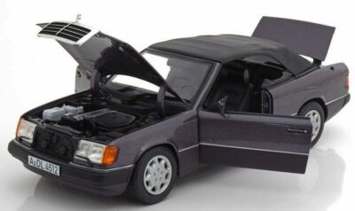 1990 MERCEDES BENZ 300 Ce-24 Cabriolet Metallic Purple 1/18 Car by
