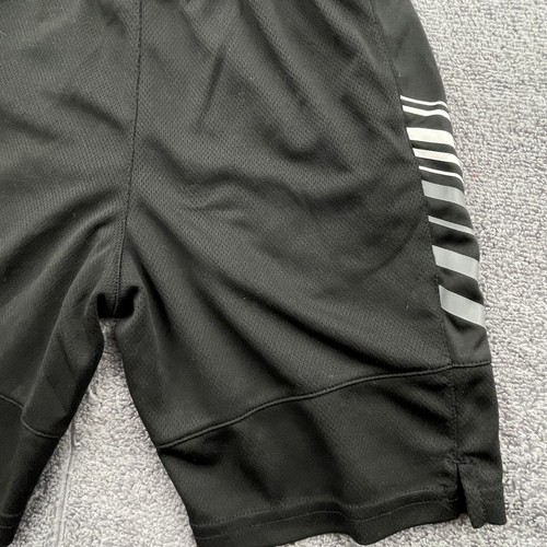 RUSSELL Boys Shorts Size Small 6-7 Black Gray Athletic Gym Pockets Drawstring - Picture 9 of 11