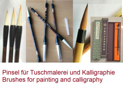 Pinsel f. Tuschmalerei & Kalligraphie - Brush for painting&calligraphy