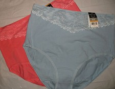 NWT Vanity Fair 13128 Beautifully Smooth Brief cotton panty panties 6 7 8 9 CLRS