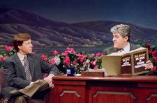 Sportscaster Bob Costas Duing An Intervie On Jay Leno 1993 Tv Old Photo 2