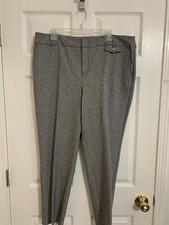 Charter Club Ladies Dress Pants, Size 16, Black Herringbone