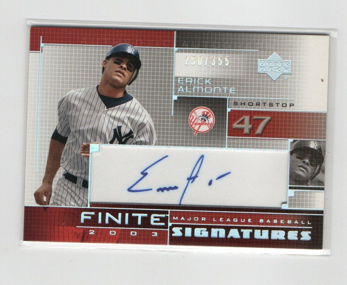 Erick Almonte 2003 Finite Signatures AUTOGRAPH #FS-EA New York Yankees #/355