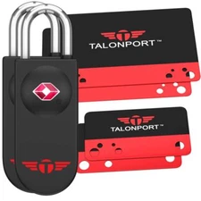 Keyless TSA Approved Luggage Locks with Lifetime Card Keys & No Combo to Forg...