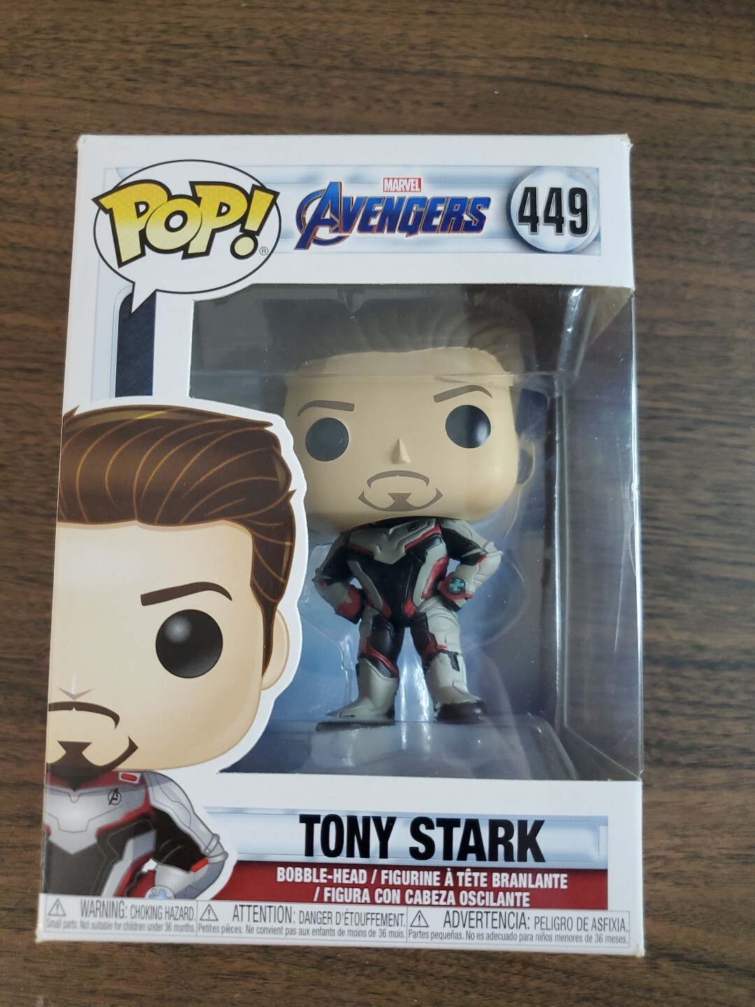 Funko Pop! Marvel Avengers Endgame Tony Stark #449 Iron Man Bobble-Head Figure
