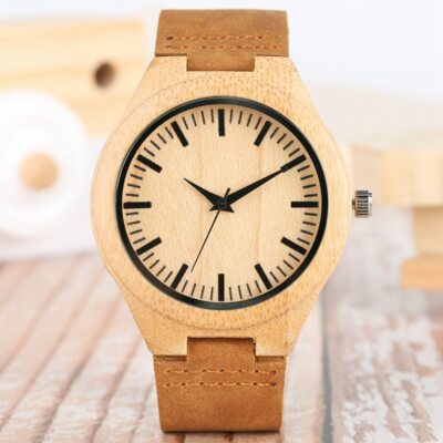 Holzuhr Herren Herrenuhren Aus Holz Unisex Basic Bambus Holz Uhr