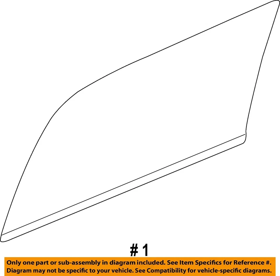 Chevrolet Silverado 3500 2007 OEM puerta trasera izquierda vidrio Foto 4 de 4