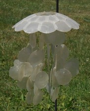Vintage Capiz shell wind chime Rare Unique