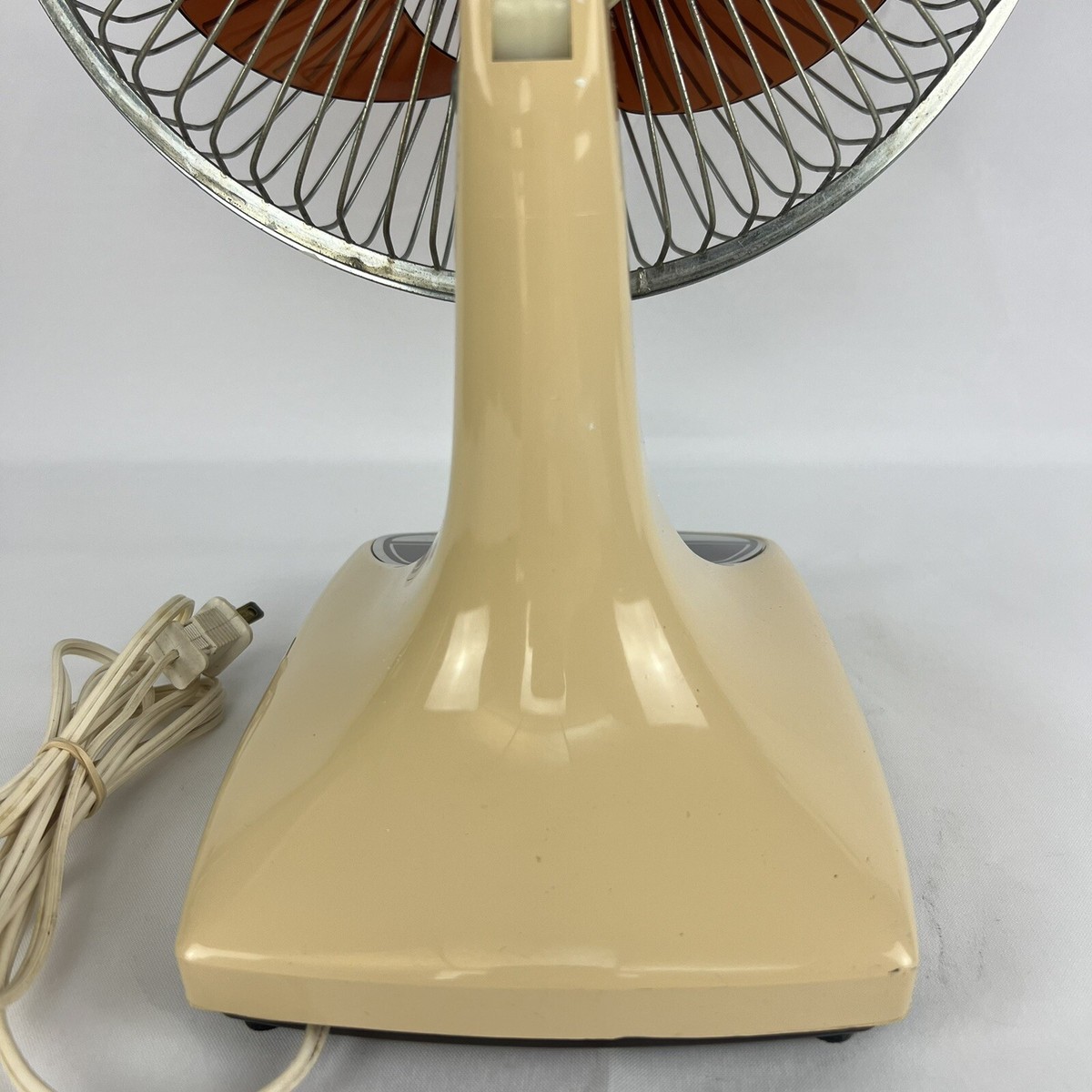 80sファンシー READ Vtg GALAXY Fan 80s Oscillating 2 Speed Brown Type 9