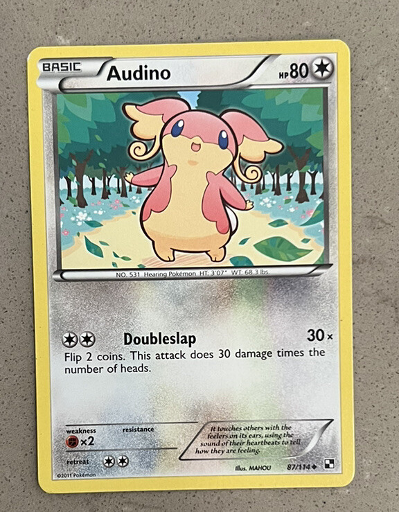 Pokemon Audino (87/116) Black & White LP