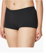 Maidenform Womens Cotton Boyshort Underwear, Black Full-coverage Size L 01472