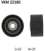 SKF VKM 22180 UMLENK-/FÜHRUNGSROLLE, Zahnriemen Mitte Rechts FÜR Alfa Romeo Cadi