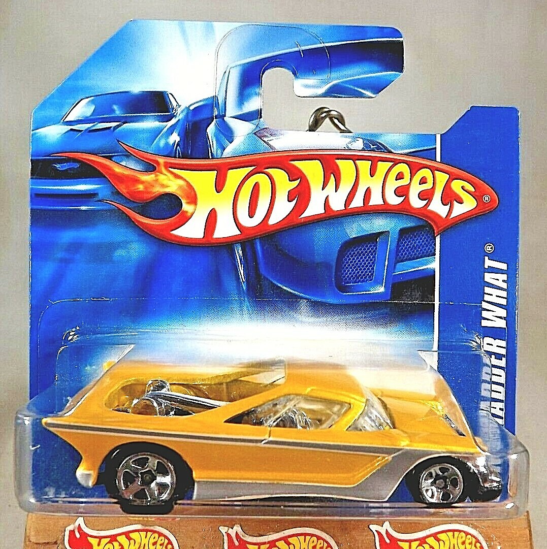2006 Hot Wheels Collector #211 NOMADDER WHAT Yellow w/Chrome 5 Spoke Short Card
