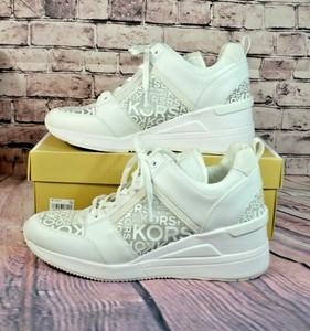 michael kors georgie trainer white
