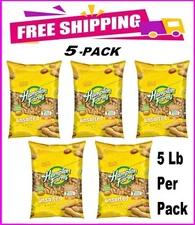 5 PACK - Hampton Farms Unsalted In-Shell Peanuts (5 lbs.) Total 25 lbs