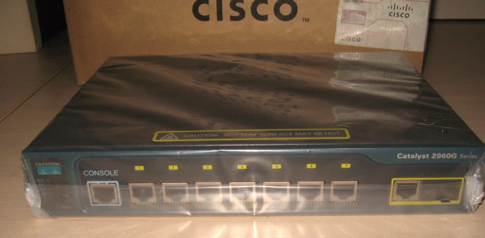 NEW Cisco WS-C2960G-8TC-L MANAGED GIGABIT SWITCH + 1 T/SFP LAN BASE SEALED  - Image 4 of 4