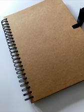Seawhite A4 Kraft Display Presentation Book 40 175gsm Kraft Sheets Hardback