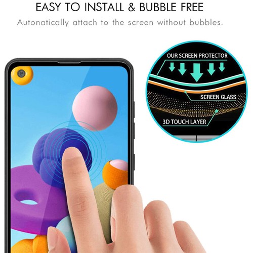 For Samsung Galaxy A21S A11 A21 A51 A71 5G HD Tempered Glass Screen Protector - Photo 27 sur 31