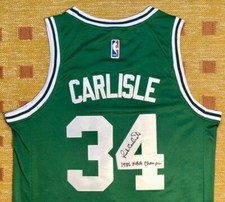Rick Carlisle VERY RARE Signed Autograph Boston Celtics NBA Jersey 