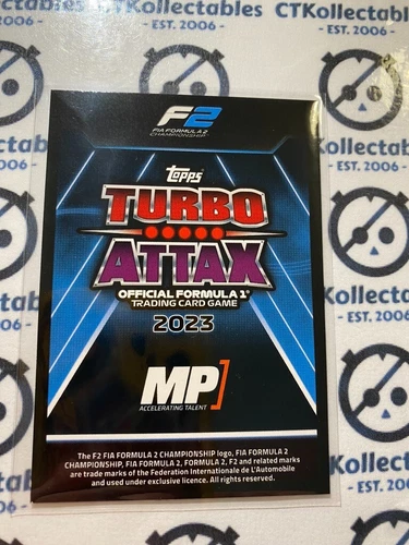 2023 Topps Turbo Attax F1 -Foil Felipe Drugovich (2022 Topps Awards) #306 F2 - Picture 2 of 2