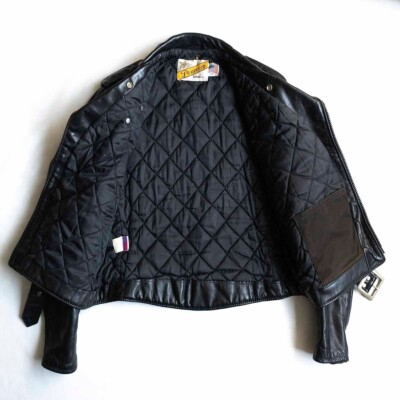 Schott 118 Perfecto Double Riders Leather Jacket black Size 44