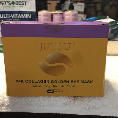 Juyou 24K Collagen Golden Eye Mask Detox Anti Wrinkles 24 Pairs New Box Sealed