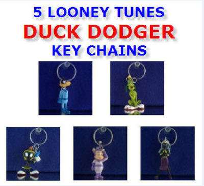 DUCK DODGERS LOONEY TUNES 1:32 SCALE NEW FIGURE KEYCHAIN BACKPACK ZIPPER PULL