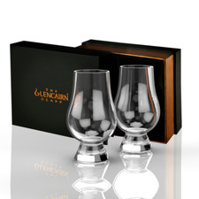 The Glencairn Official Whisky Nosing Glass - Set of 2 (Black Presentation Box)