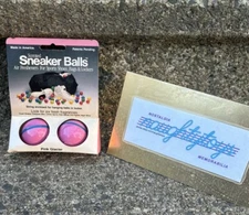 Vtg 1987 Sneaker Balls Shoe Freshener New Old Stock 80’s PINK GLACIER Set Of 2