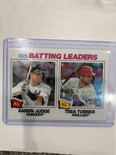 Topps 2026 Heritage Aaron Judge Trea Turner #1 Chrome Baseball Card