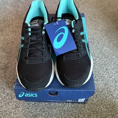 Asics Gel Contend 5 Damen Laufschuhe Größe 8 schwarz/eisneuwertig