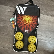 Wildside Pickleball Set w/ Carry Bag/Case 2 paddles  4 Yellow Balls