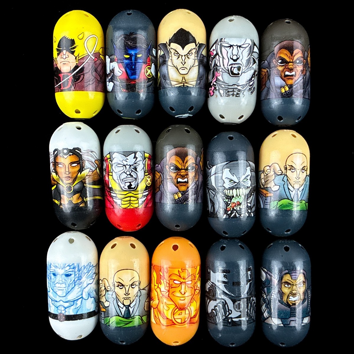 Bean-land ♡ 2010 Moose Mighty Beanz Marvel Series Figure 15pc Lot Venom Lex