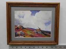 Chet Reneson HIGH BIRDS AT RAESHAW 8x10 framed 2.5 160