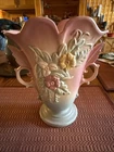 Vintage Hull Pottery Wildflower Vase Granny CottagecoreW-9-8 1/2 Mauve Pale Blue