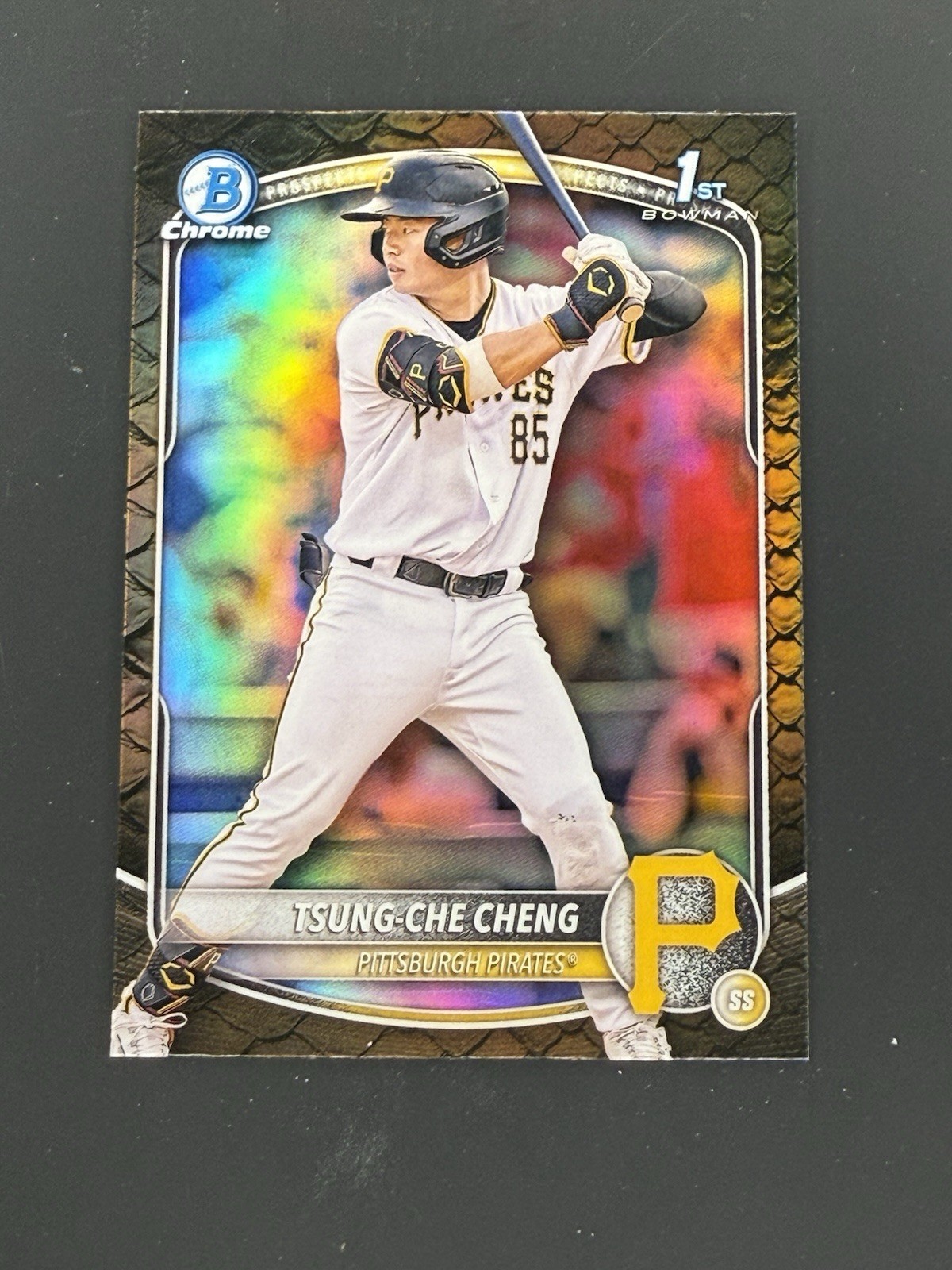 2025 Bowman - Chrome Prospects Tsung-Che Cheng #BCP-95 Reptilian Refractor (RC)