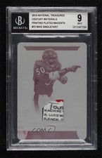 2016 National Treasures Printing Plate Magenta 1/1 Mike Singletary BGS 9.5 1q7