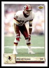 Darrell Green 1992 Upper Deck #64 Redskins NFL READ FREE SHIPPING AutographDen
