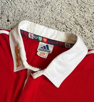 adidas British and Irish Lions ラグビーシャツ Vintage Adidas British & Irish Lions Rugby Shirt 1997 Red Long