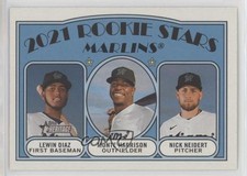 2021 Topps Heritage Rookie Stars Lewin Diaz Monte Harrison Nick Neidert 0q1p