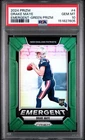 2024 Panini Prizm - Emergent Drake Maye #4 Green Prizm (RC) PSA 10