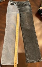 Girls JOE’S Jeans Black And Gray Wash Snap Button Closure Size 14