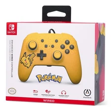 PowerA Enhanced Wired Controller for Nintendo Switch Pixel Pikachu