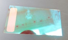 CBS Dichroic Glass coe 90 Pink/Teal on thin Clear 2 x 4