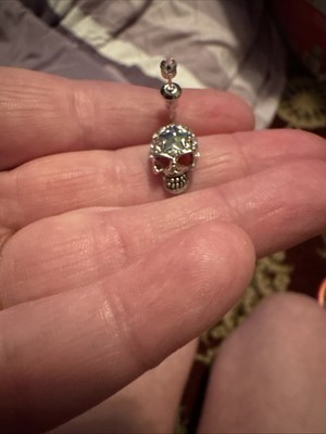 Bellybutton Ring Skull